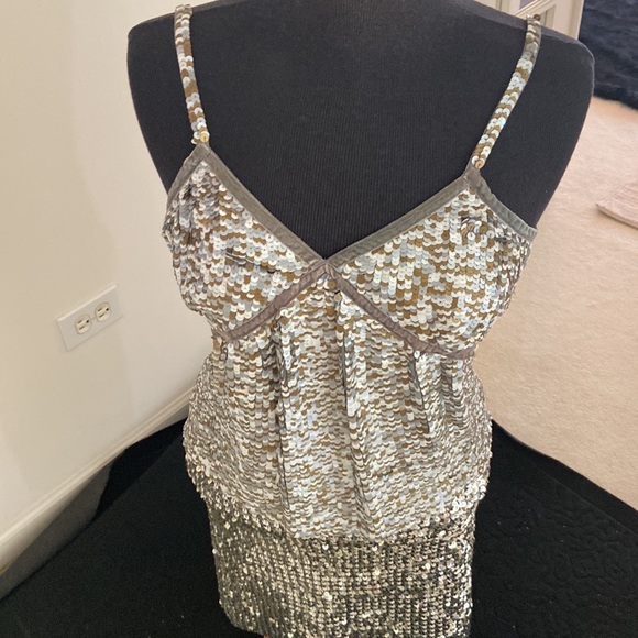 Roberta Freymann Sequin Top - Picture 1 of 7